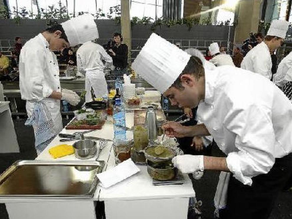Cocineros participantes en el concurso de la edición del año pasado.