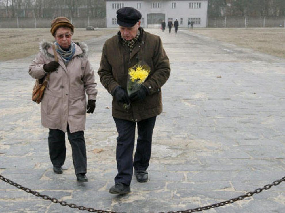 Homenaje a las víctimas en Sachsenhausen