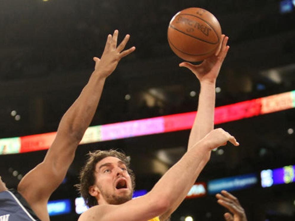 Gasol durante el partido