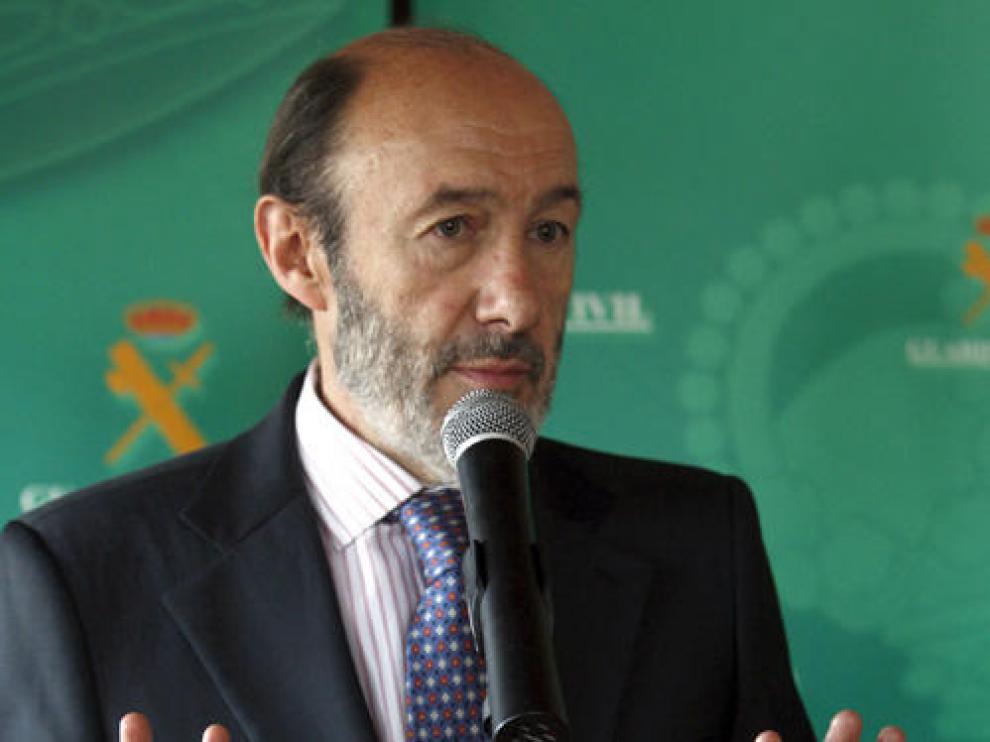 El ministro del Interior, Alfredo Pérez Rubalcaba