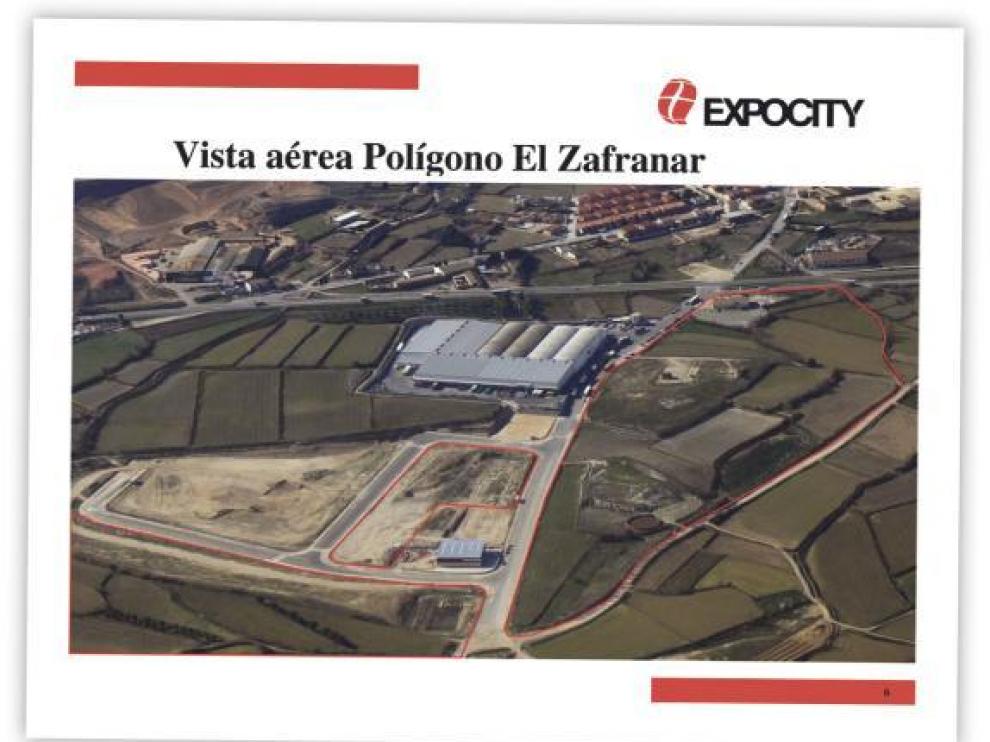 La empresa Expocity, especializada en suelo industrial, publicita en su web el polígono municipal de Mallén, donde promueve una plataforma logística envuelta en polémica.