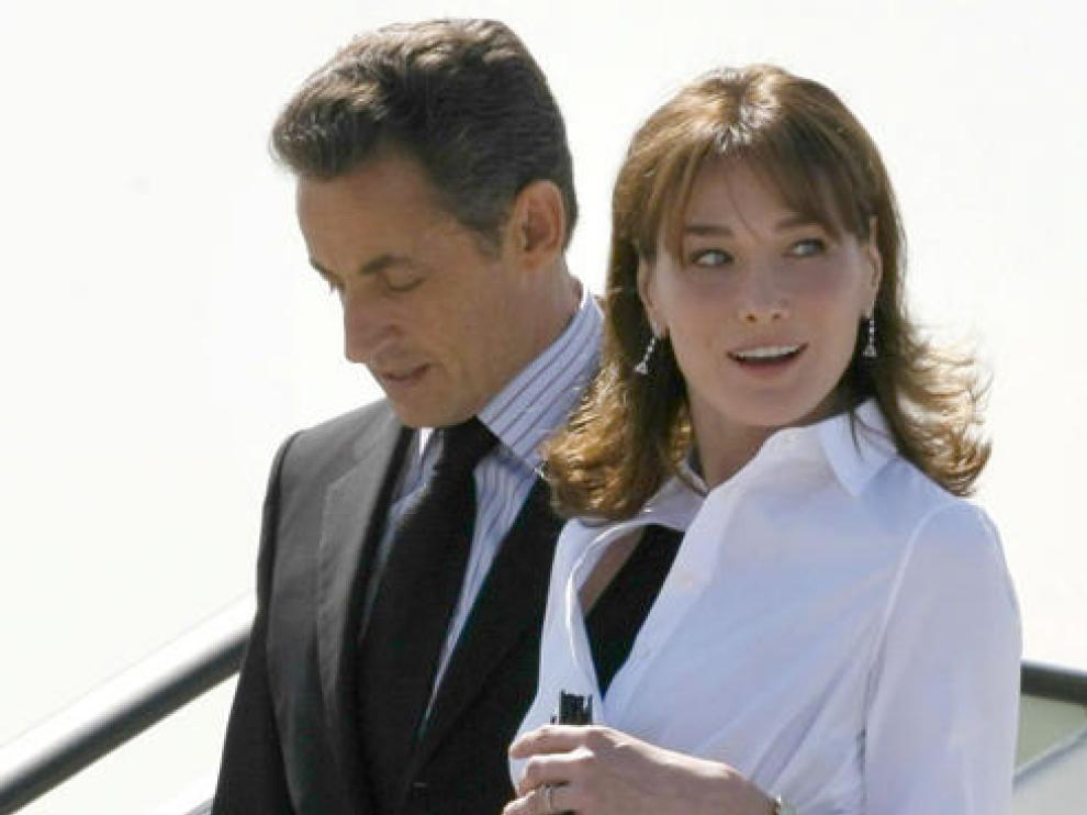 François Sarkozy y Carla Bruni en una foto de archivo.