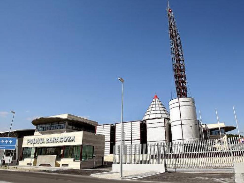 Imagen del exterior del nuevo cuartel de la Policía Local de Zaragoza.