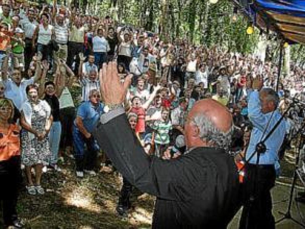 Asistentes al Berro Seco de San Fins, en Pontevedra.