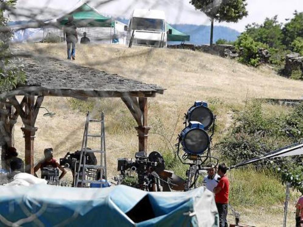 El rodaje de la película 'Que se mueran los feos' comenzó ayer en Lastiesas Altas.