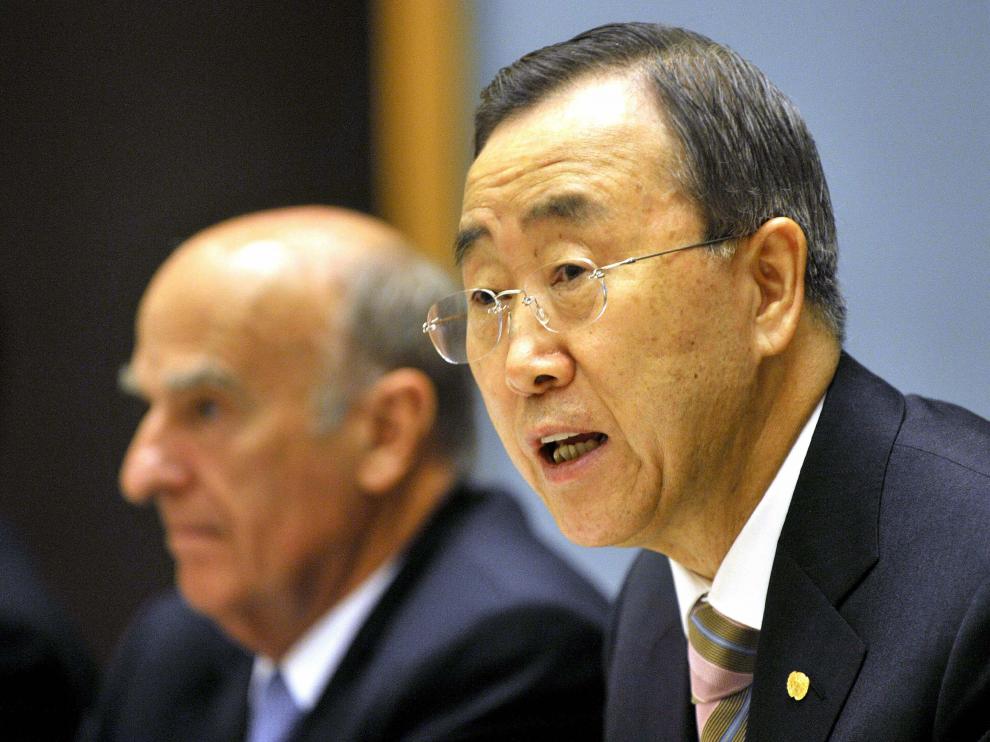 El secretario general de la ONU, Ban Ki Moon