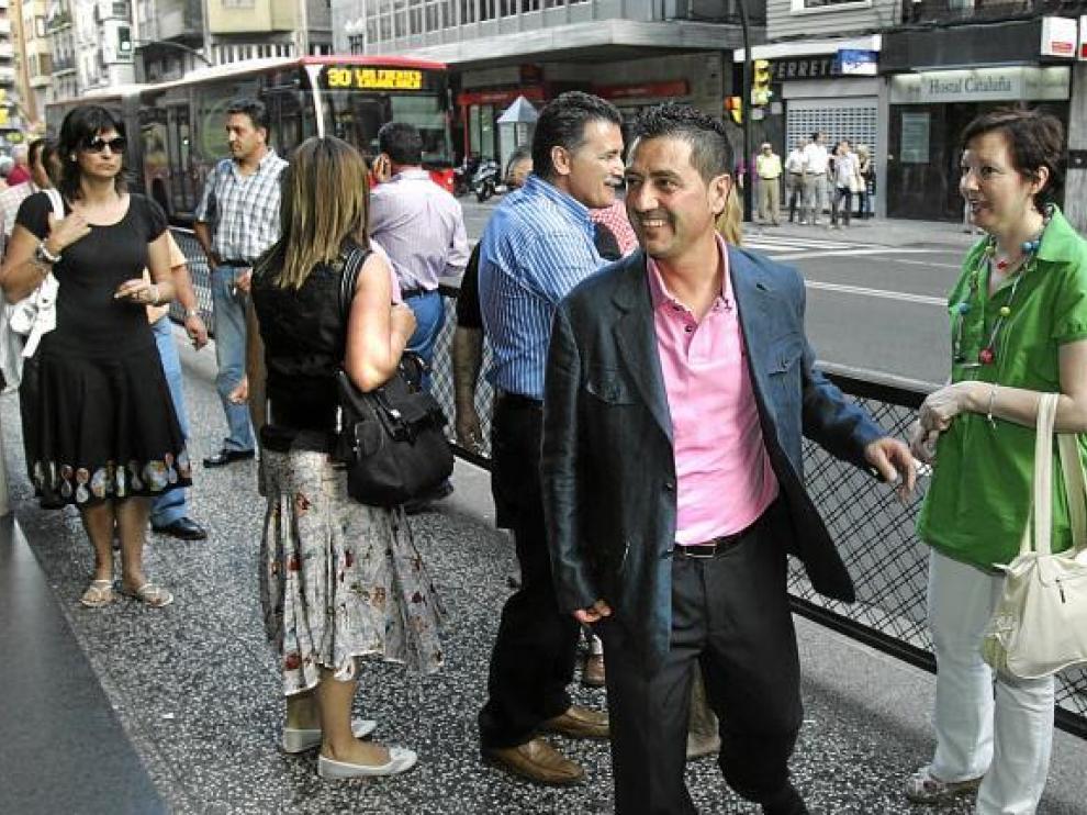 Jesús Solá, en la puerta de la sede del PAR, antes del comité intercomarcal del pasado 4 de junio.