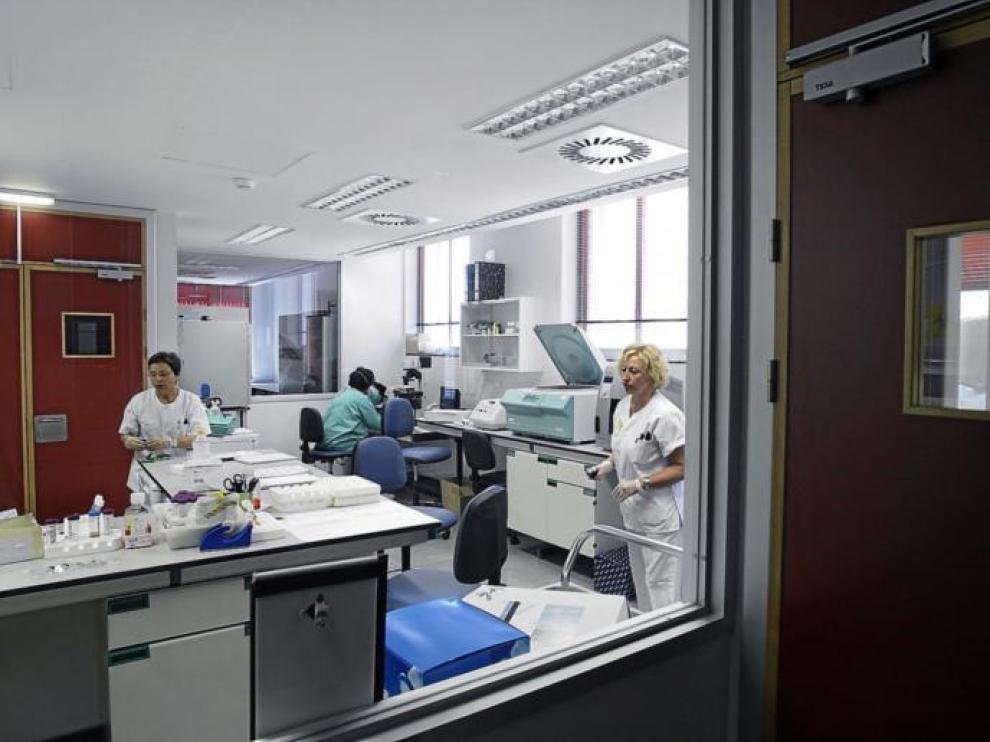 El laboratorio que analiza los posibles casos de gripe se encuentra en el Hospital Miguel Servet.