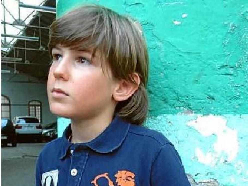 Anchel, en el Garaje Aragón, donde rodaron el fin de semana.