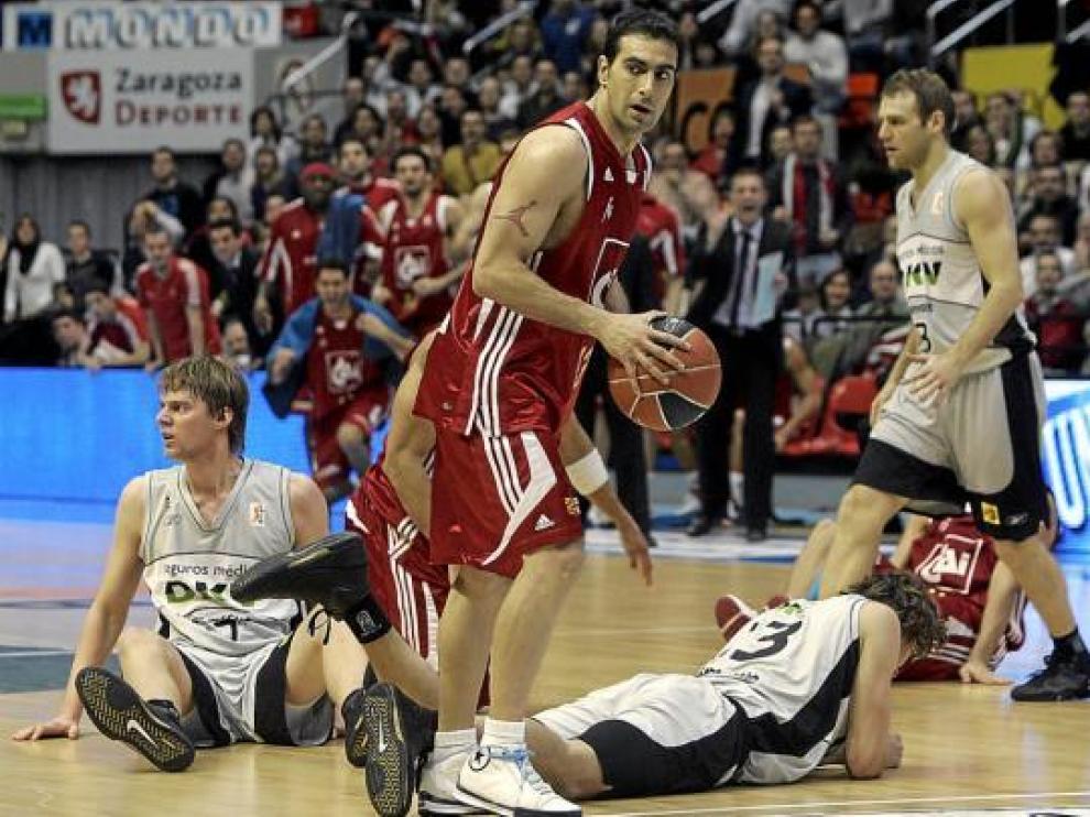 Paolo Quinteros, en un partido contra el Joventut.