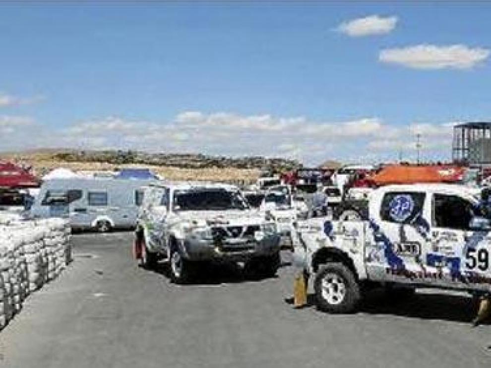 Imagen de las verificaciones efectuadas ayer en Motorland