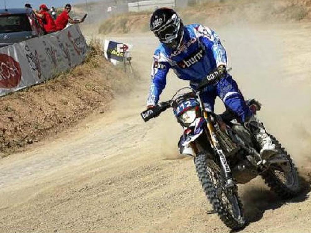 Joan Barreda (Burn Team) consiguió el mejor tiempo ayer en motos y hoy saldrá primero