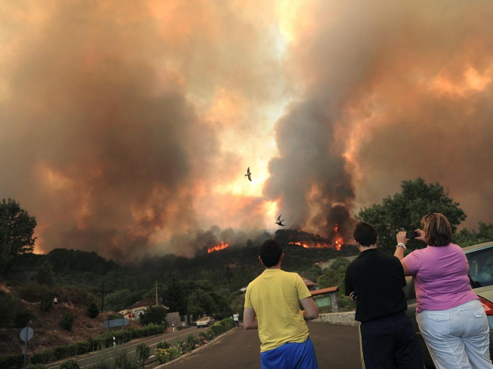 Incendio en Ávila