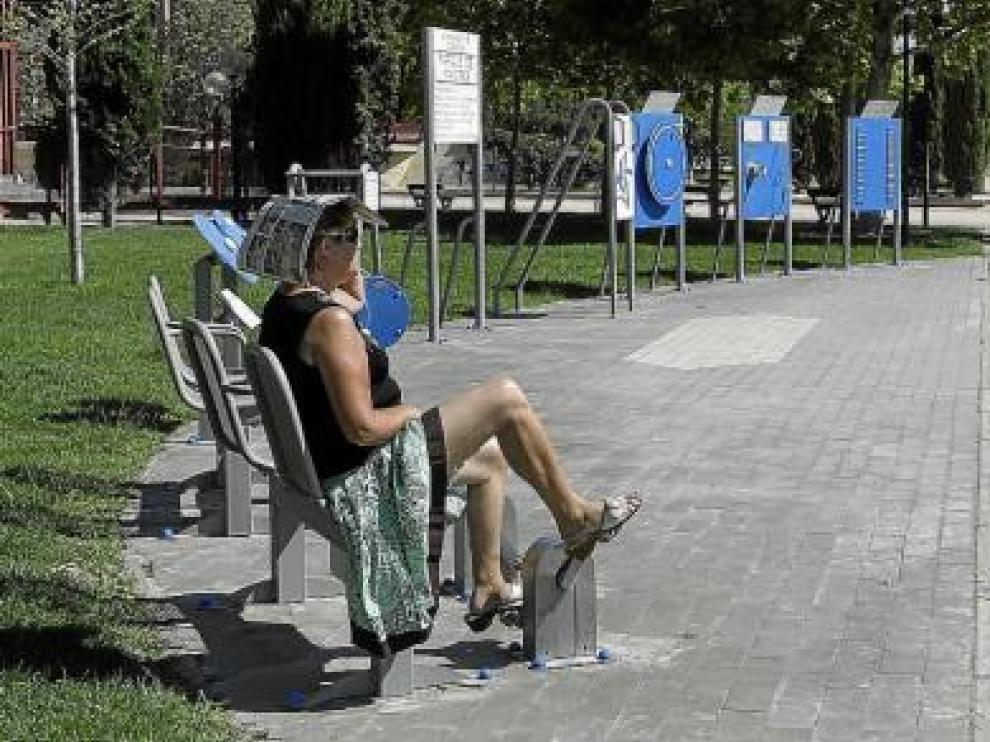 Los caminos del parque de la Sedetania, en la Bombarda, han sido pavimentados con adoquines.