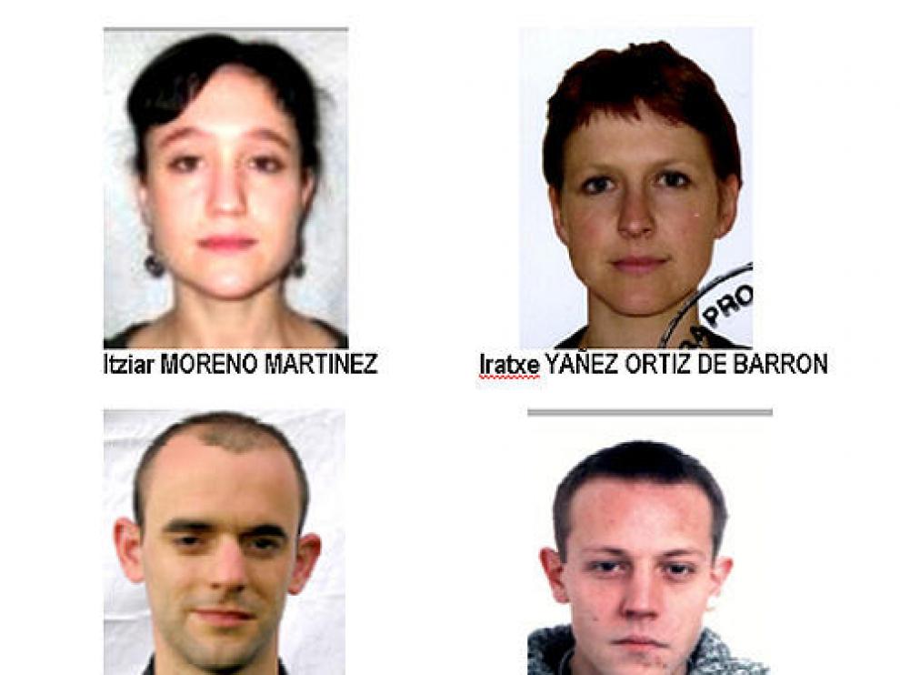 Imágenes de los presuntos etarras que atentaron contra el cuartel de Burgos y asesinaron a los guardias de Calviá