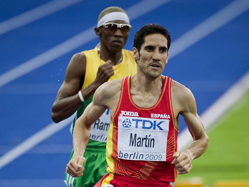 Eliseo Martín, durante la carrera