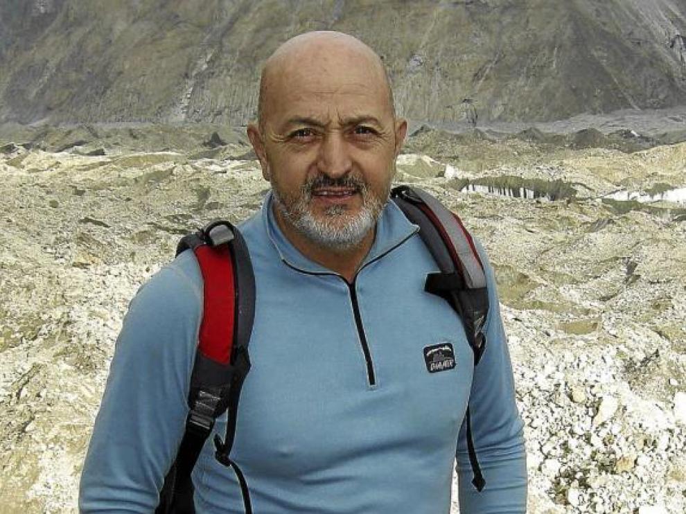 Sebastián Álvaro, en el glaciar Baltoro.