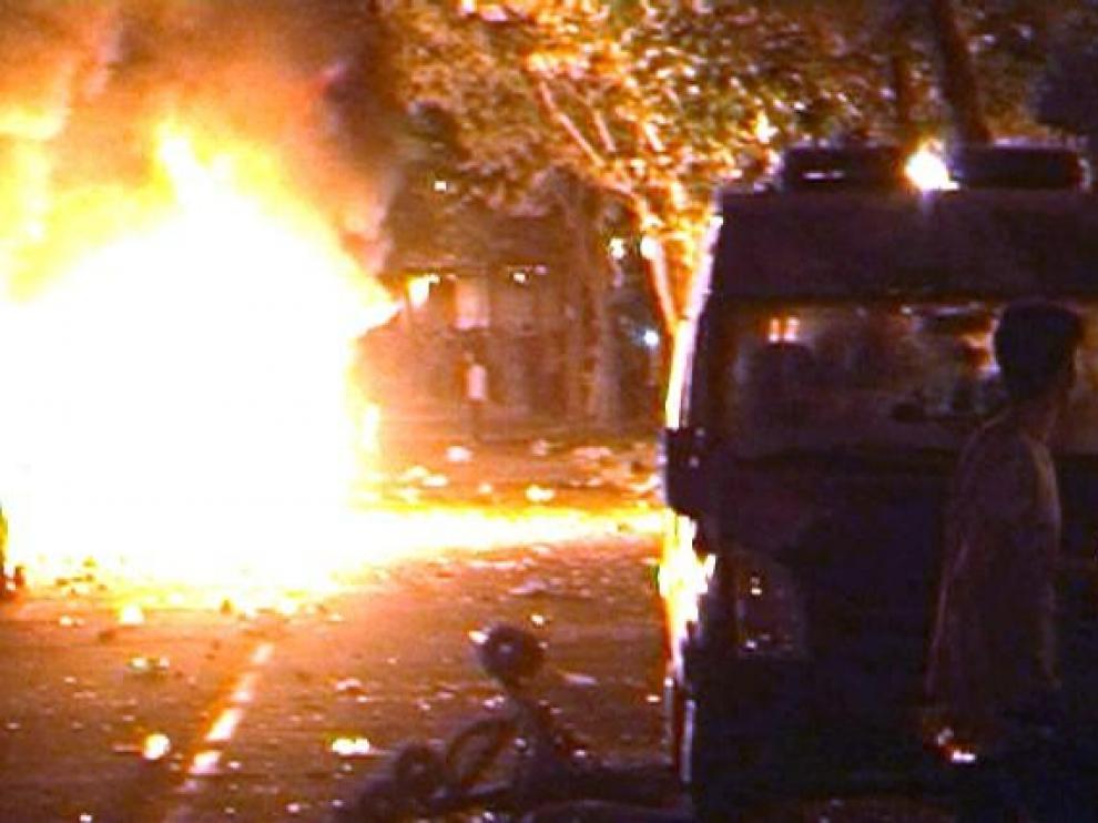 Una imagen de los destrozos