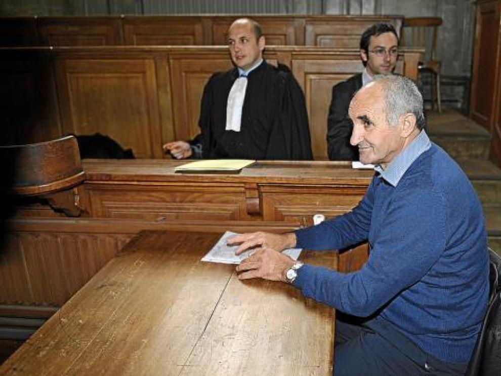 René Marquèze ante el tribunal de Pau en marzo del año pasado.