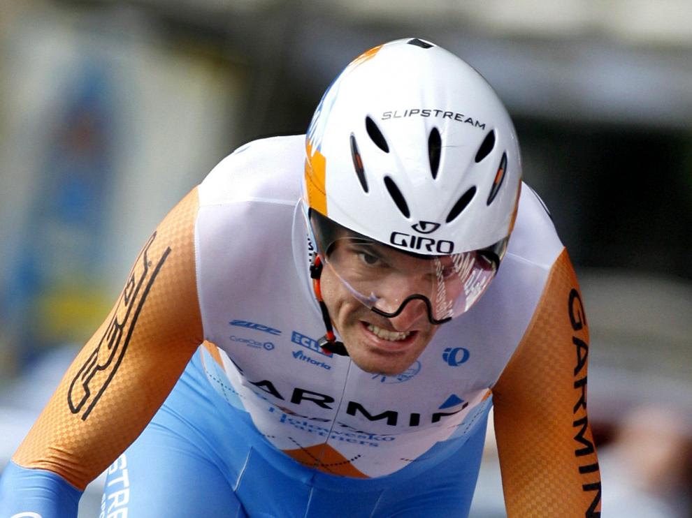 David Millar durante la prueba