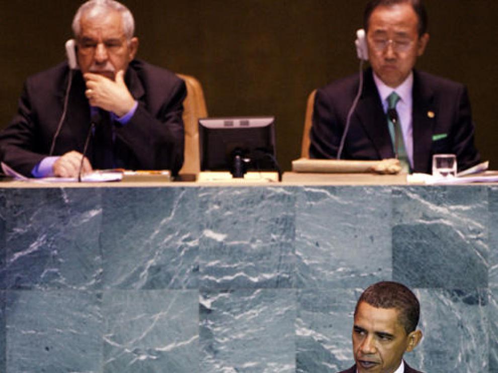 Obama, durante su discurso ante la ONU