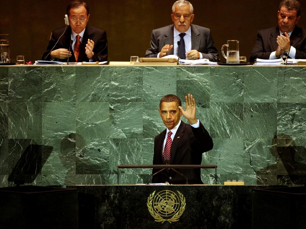 El presidente de EE. UU. ante la asamblea de la ONU
