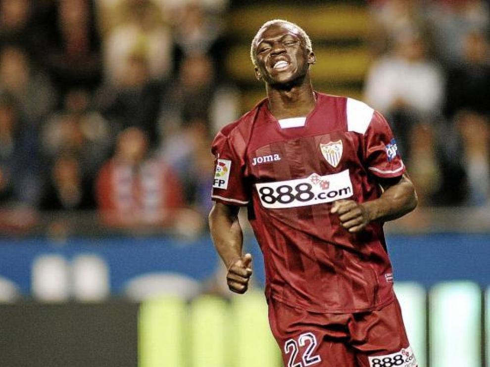 Arouna Koné, en un partido reciente con la camiseta del Sevilla.