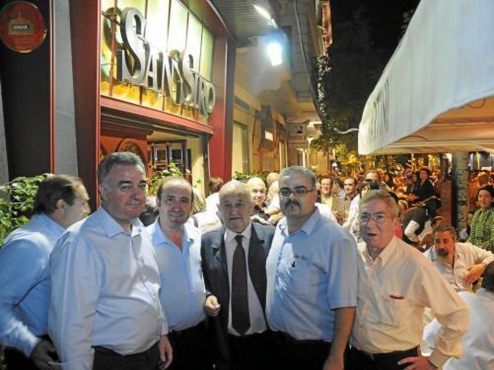 Jesús Bernad, Antonio Valenciano, Ángel Bolado, José Manuel Elías y Miguel Clemente.