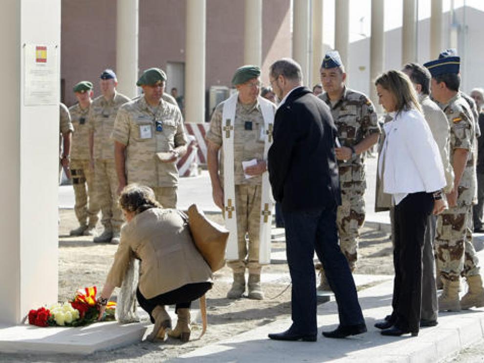 Homenaje en Kabul a los soldados fallecidos
