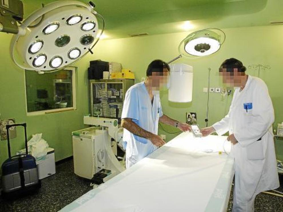 Algunas colonoscopias se realizan con sedación profunda y en el quirófano. En la foto, el hospital Obispo Polanco de Teruel.