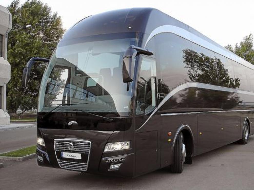 El nuevo Xerus, un autocar para largo recorrido, que fue presentado ayer por Hispano Carrocera.
