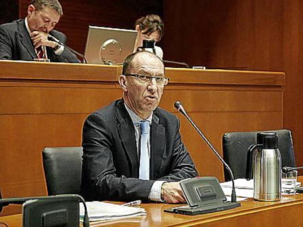 El director general de Atención a la Dependencia, Luis Bo, ayer, en las Cortes