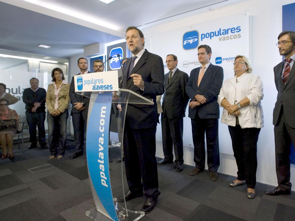 El líder del PP, Mariano Rajoy
