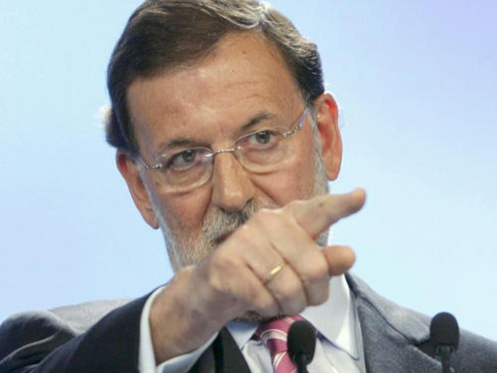 El líder del PP, Mariano Rajoy