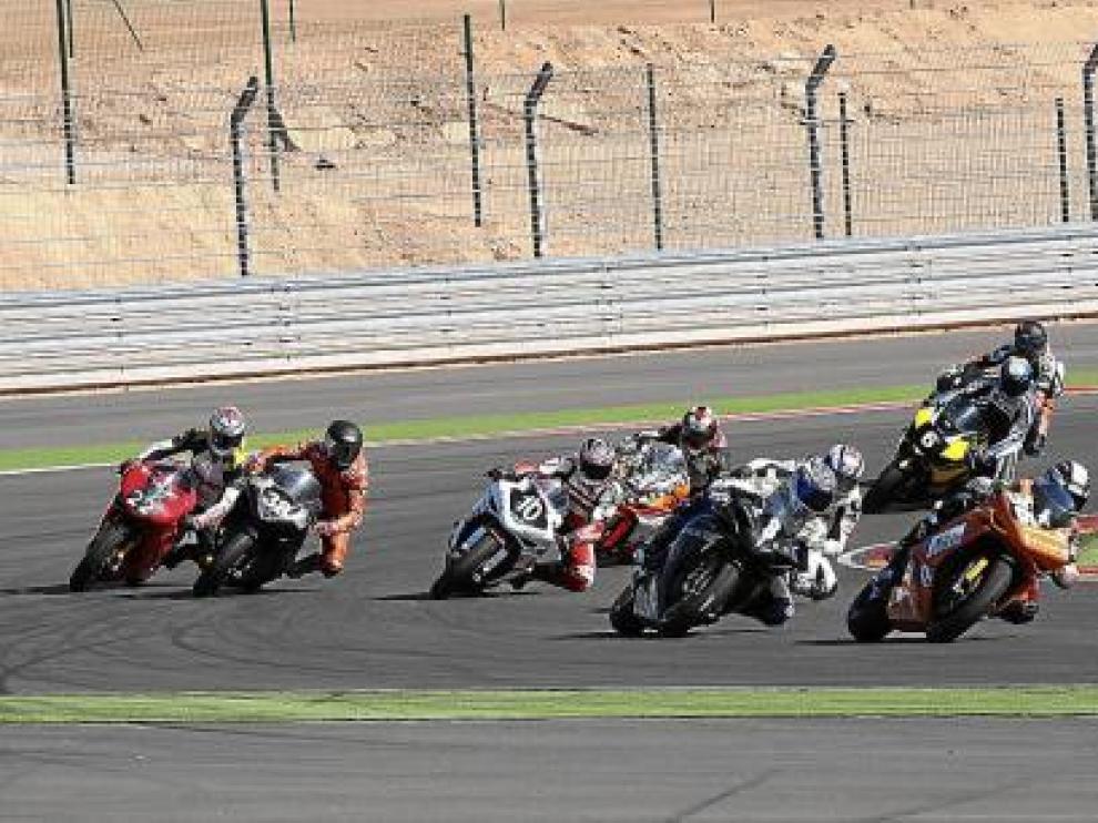 Una de las carreras de ayer en Motorland