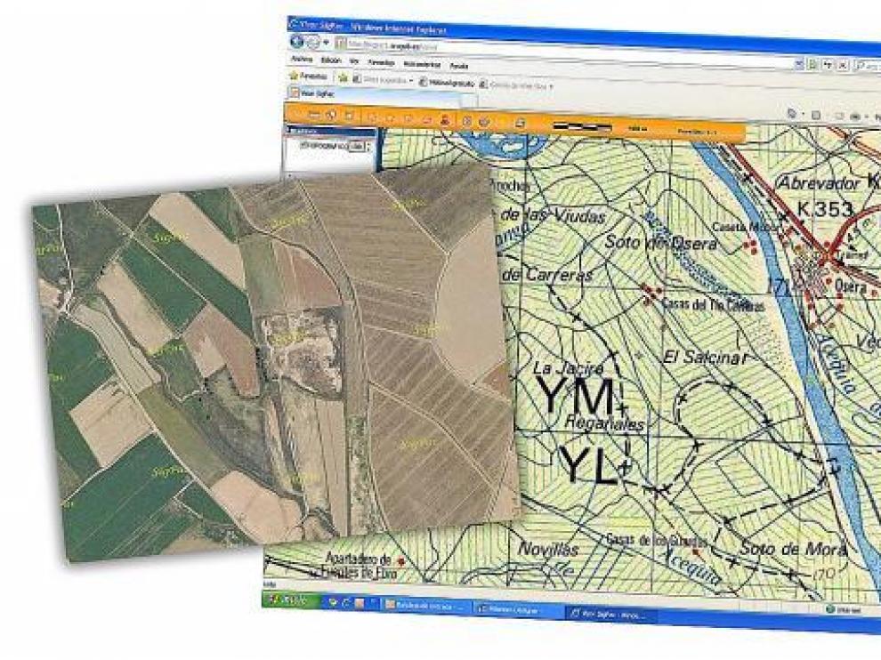 Así se ven las superficies de cultivo a través del Sistema de Identificación de Parcelas Agrarias.