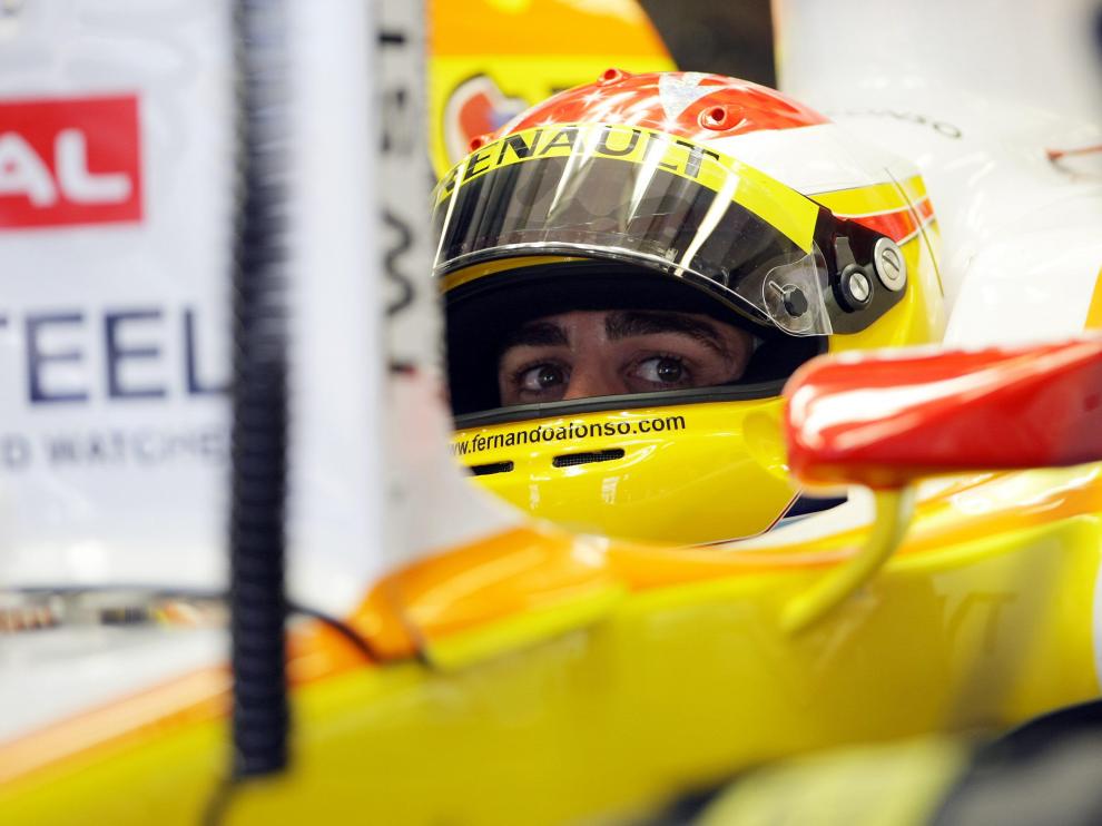 Alonso, en el circuito de Abu Dhabi