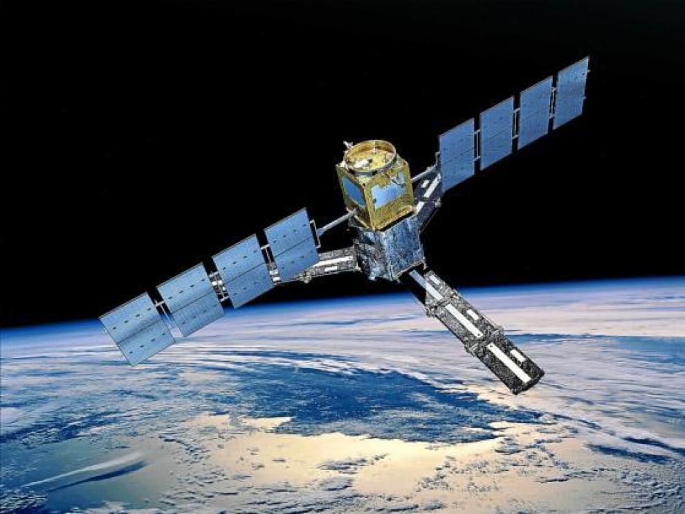 Imagen generada por ordenador del satélite SMOS que recabará datos del ciclo hidrológico.