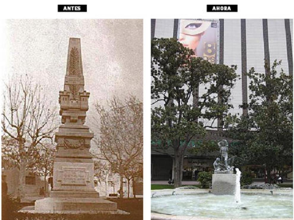 Un antiguo obelisco del arquitecto Ricardo Magdalena, desaparecido
