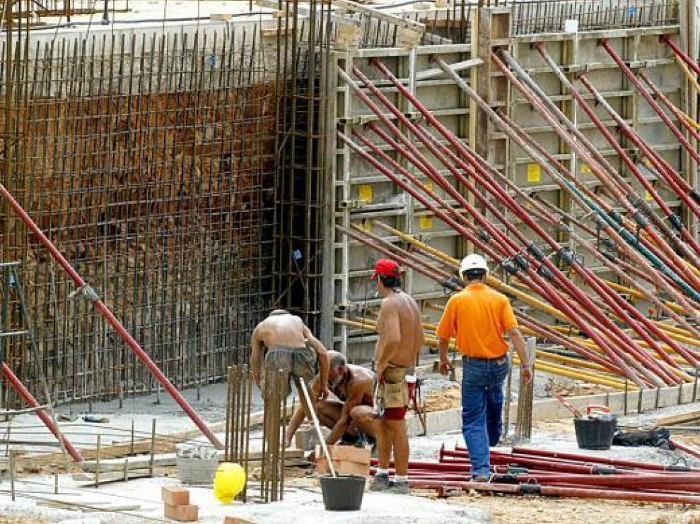 La construcción es uno de lo sectores con más empleo temporal.