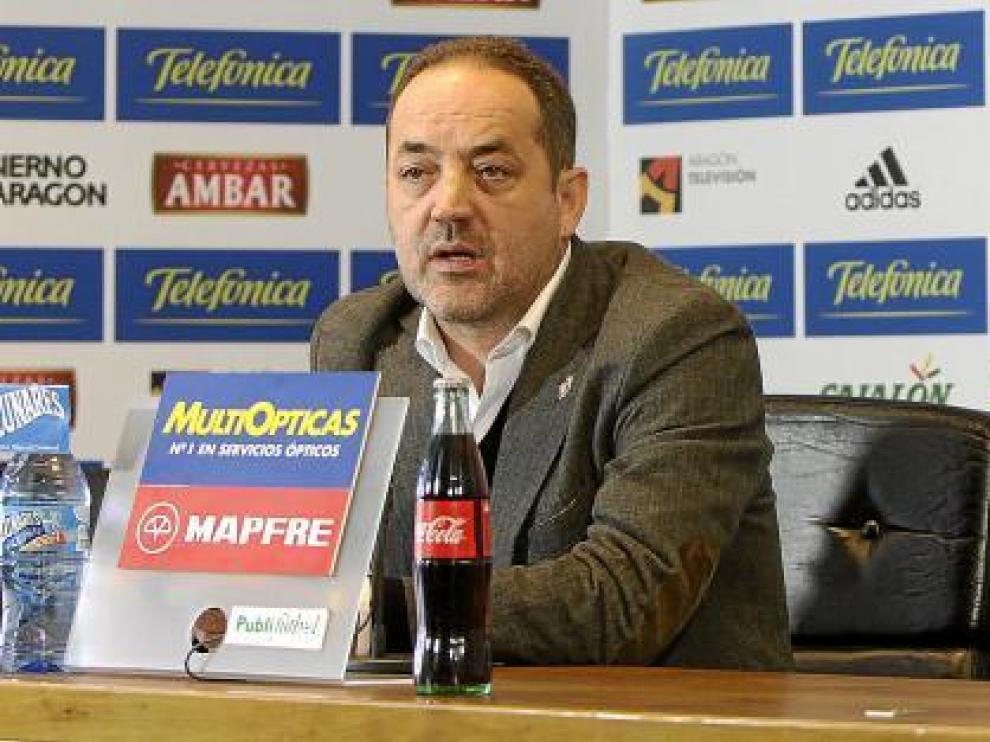 Agapito Iglesias, en la rueda de prensa que ofreció el pasado miércoles