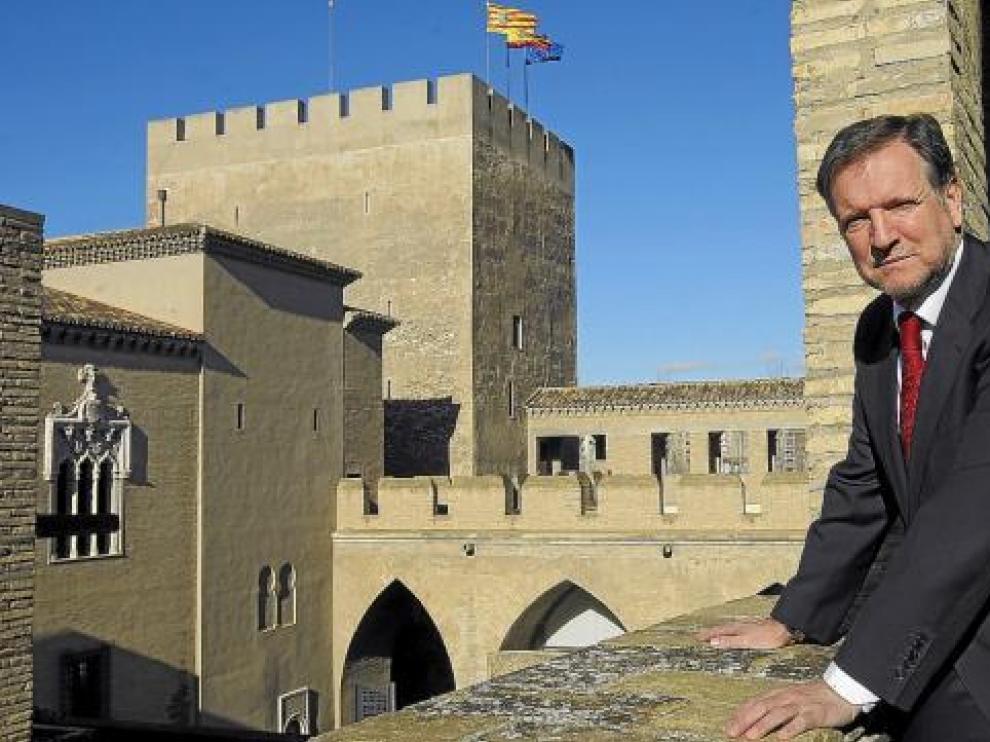 Marcelino Iglesias, el pasado día 30 en el palacio de la Aljafería