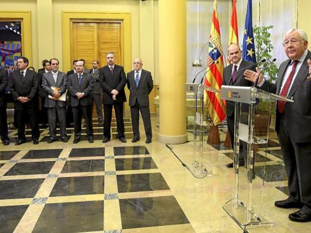 Biel, tras la reunión de la comisión bilateral Aragón-Estado