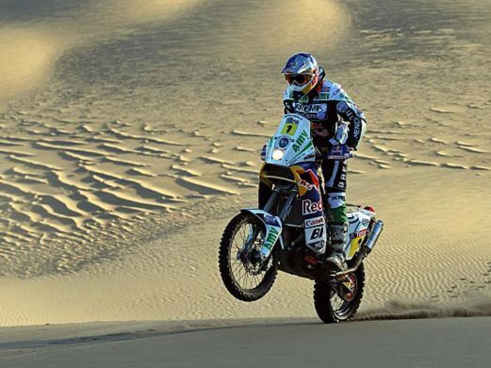 El piloto español Marc Coma, durante la séptima etapa del Dakar que acabó en Antofagasta.