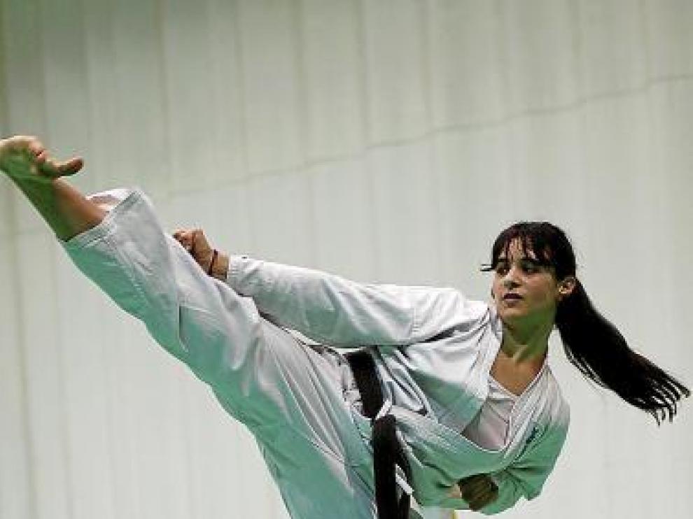 Beatriz Prades, del Budo Kárate Club de Zaragoza
