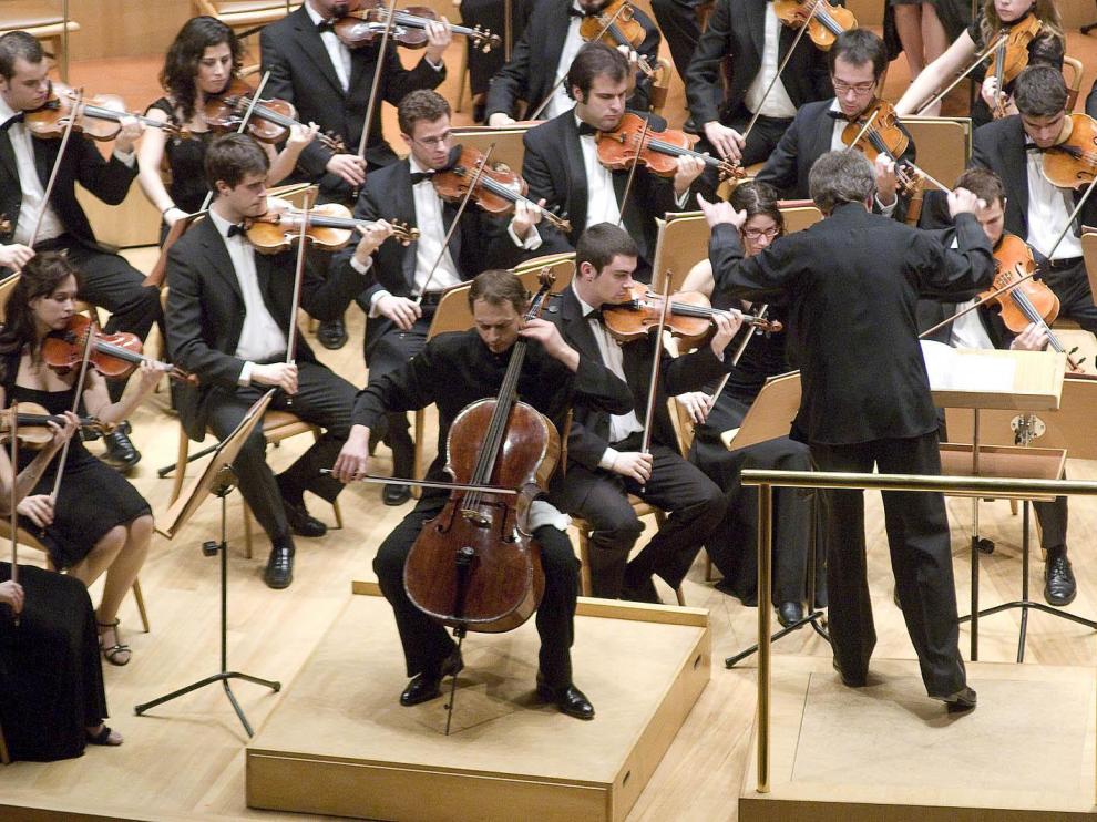 La JONDE, en una anterior visita a la sala Mozart, en 2008.