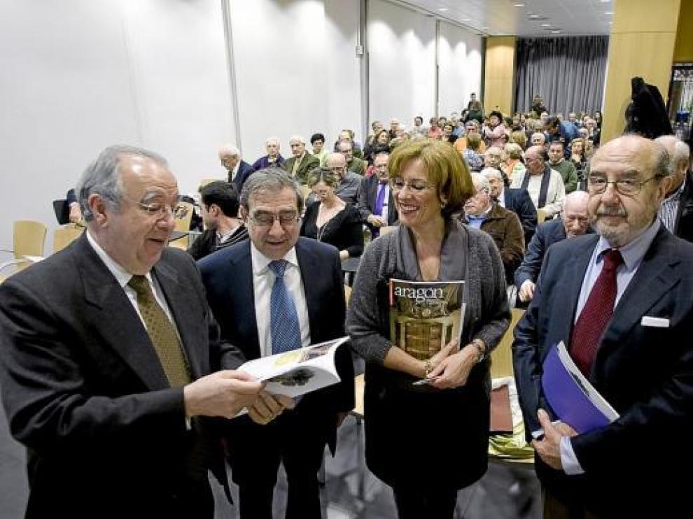 Miguel Caballú, Antonio Envid, Marisa Borao y Santiago Parra.