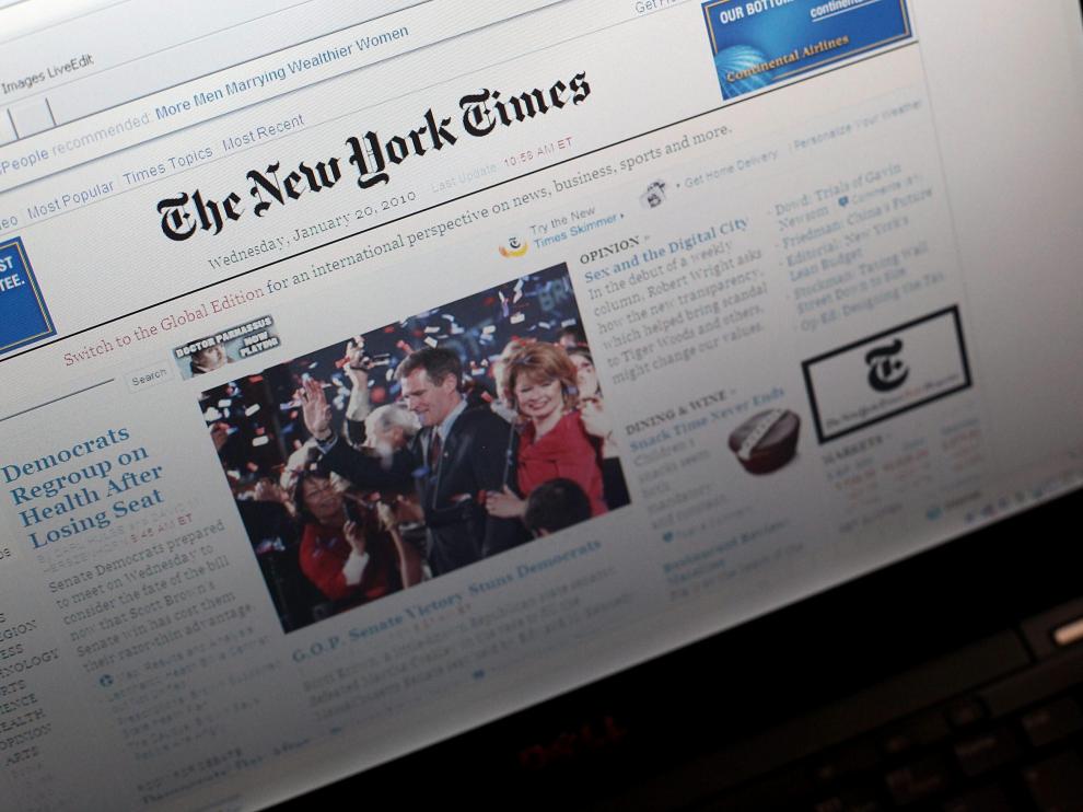Edición digital del New York Times
