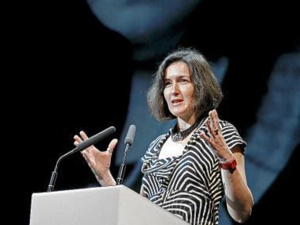 Ángeles González-Sinde, ministra de Cultura y defensora del canon.