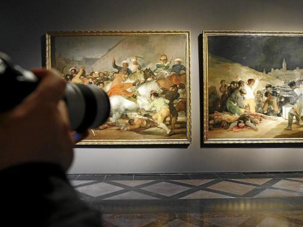 'La carga de los mamelucos' y 'Los fusilamientos del 3 de mayo', juntos en el Museo del Prado.